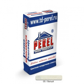 Цветная кладочная смесь Perel NL белая 25 кг Зима